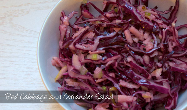 Red Cabbage and Coriander Salad